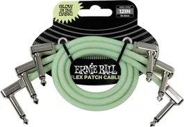 Ernie Ball Cable Eb Interlink Flex Jack-Jack Aa 30 Cm Phosphorescent (Pack De 3)