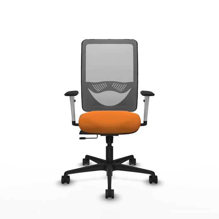 PIQUERAS Y CRESPO Silla de oficina Zulema Naranja/Gris con mecanismo Sincro/Traslack PIQUERAS Y CRESPO Silla de oficina Zulema Naranja/Gris con mecanismo Sincro/Traslack