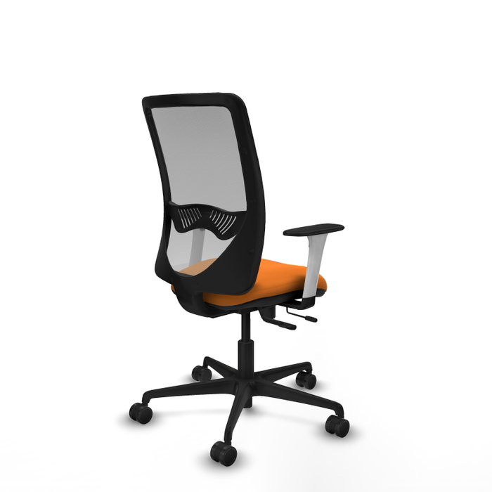 PIQUERAS Y CRESPO Silla de oficina Zulema Naranja/Gris con mecanismo Sincro/Traslack PIQUERAS Y CRESPO Silla de oficina Zulema Naranja/Gris con mecanismo Sincro/Traslack