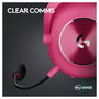Logitech Pro X 2 Lightspeed Auriculares Gaming Inalámbricos, Sonido Surround 7.1, Micrófono Blue VO!CE, Color Magenta, Ref. 981-001275