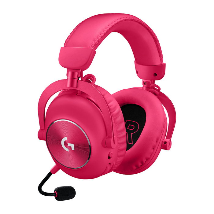 Logitech Pro X 2 Lightspeed Auriculares Gaming Inalámbricos, Sonido Surround 7.1, Micrófono Blue VO!CE, Color Magenta, Ref. 981-001275