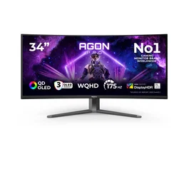 AOC AGON PRO AG346UCD Monitor Gaming Curvo 34 pulg. QD-OLED WQHD 175Hz