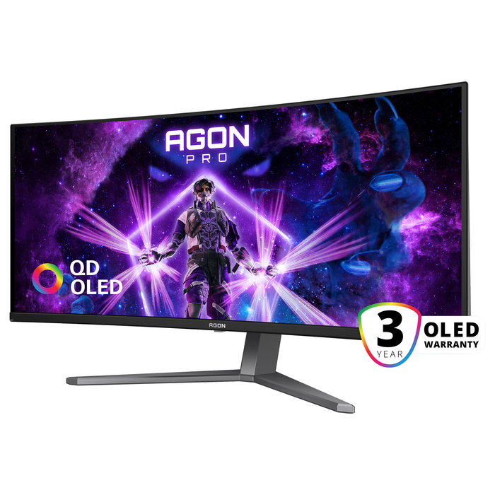 AOC AGON PRO AG346UCD OLED 86,36cm/34" 3440x1440 175Hz HDR400 TrueBlack 0,03ms 2xHDMI DP Speaker DarkGrey