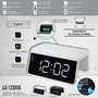 SAMI Despertador Digital LED con Reloj Despertador y Cargador Inalámbrico Qi de 10W, Color Blanco, Modelo SAMI LED