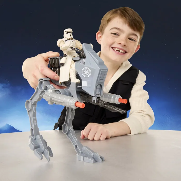 Hasbro Star Wars ActionVerse Figura AT-RT y Piloto Imperial Remnant de The Mandalorian & Grogu, para 4+ años, HASG28405L0