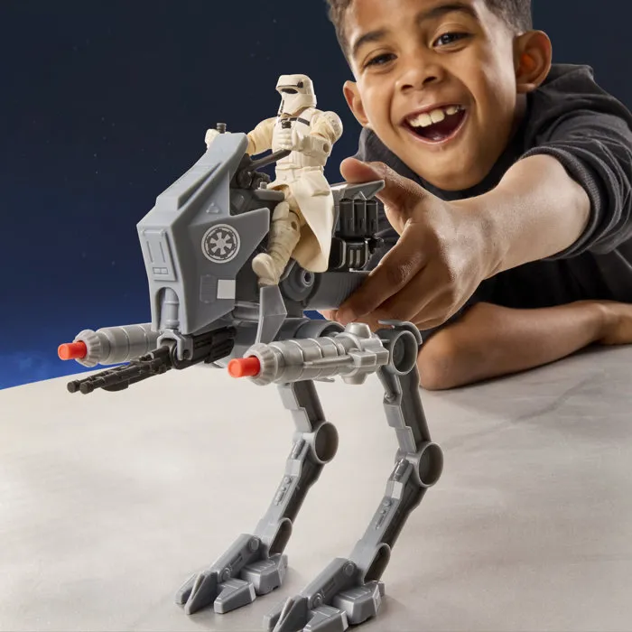 Hasbro Star Wars ActionVerse Figura AT-RT y Piloto Imperial Remnant de The Mandalorian & Grogu, para 4+ años, HASG28405L0