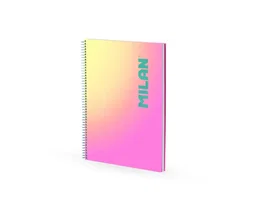 Milan Cuaderno Espiral A4 Sunset Rosa 90 Hojas