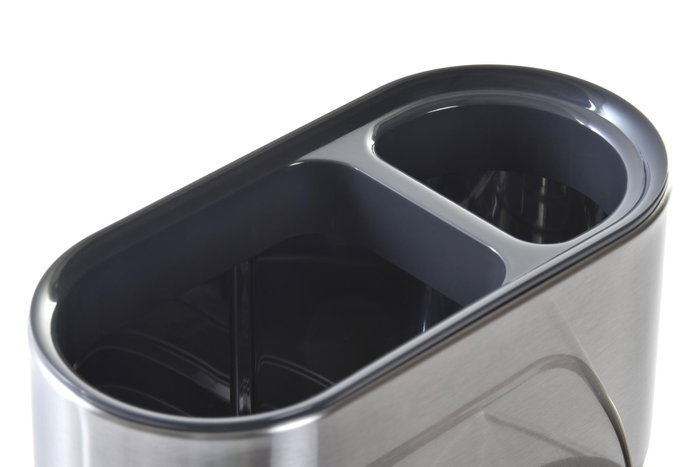 DKD Home Decor Organizador ABS Mate Plateado 18x12,3x12 cm DKD Home Decor Organizador ABS Mate Plateado 18x12,3x12 cm
