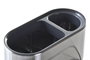 DKD Home Decor Organizador ABS Mate Plateado 18x12,3x12 cm