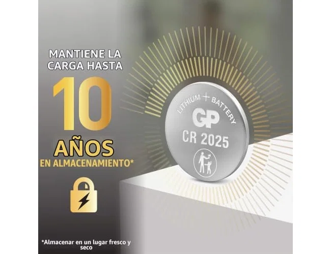 Maxell Pilas de Botón de Litio Alcalina CR2025, Blíster de 5 Unidades Maxell Pilas de Botón de Litio Alcalina CR2025, Blíster de 5 Unidades