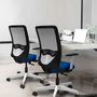 PIQUERAS Y CRESPO Silla de oficina Zulema Gris y Negro con Mecanismo Sincro