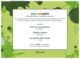 SANTILLANA, PLASTICA Y VISUAL 2 PRIMARIA CUADERNO CON FICHA EMOCION VERDE ED19 - SANTILLANA