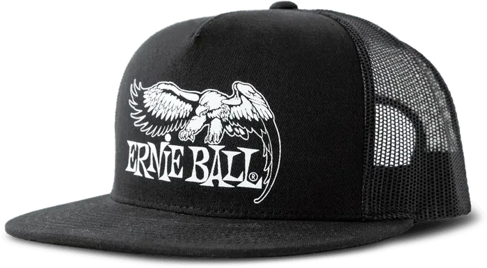 ERNIEBALL Gorra Negra Logo Eb Eagle Blanco ERNIEBALL Gorra Negra Logo Eb Eagle Blanco