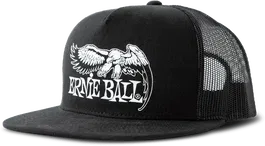 ERNIEBALL Gorra Negra Logo Eb Eagle Blanco
