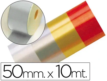 Cinta Fantasia 10 Mt X 50 mm Plata 6 unidades Cinta Fantasia 10 Mt X 50 mm Plata 6 unidades