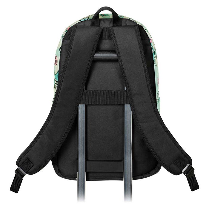 Oh My Pop Mochila HS FAN 2.0 Dinorrr Urbana Ligera con Compartimento y Bolsillo Electrónico Verde