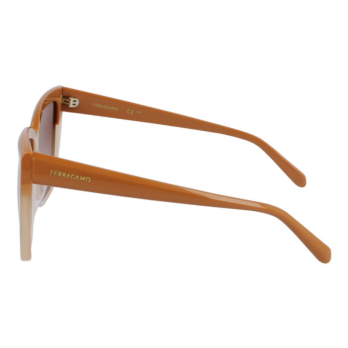 Ferragamo SF1102S-261 Gafas de Sol Marrón/Beige