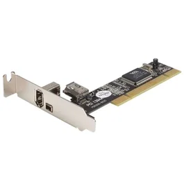 StarTech.com PCI1394_2LP Tarjeta Adaptadora FireWire de 3 Puertos (2 Externos, 1 Interno)