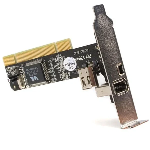StarTech.com PCI1394_2LP Tarjeta Adaptadora FireWire de 3 Puertos (2 Externos, 1 Interno)