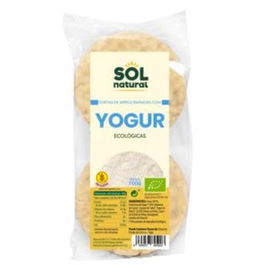 SOLNATURAL Tortas de Arroz con Yogur Natural 100gr Bio Alimento sin gluten
