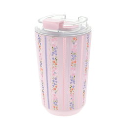 AUREA Vaso Térmico Interior Cerámico 400ml Pink Petal Lines