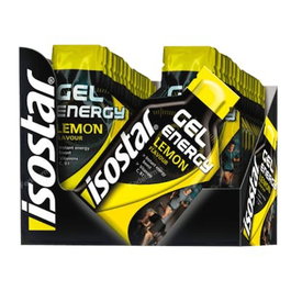 ISOSTAR Energy Gel de Limón, Sabor Limón, Paquete Individual de 35g