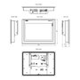 Siemens SIMATIC TP1200 Comfort Panel 6AV2124-0MC01-0AX0 de 12,1 pulg.