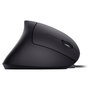 Equip Ratón vertical ergonómico con cable USB-A Negro