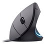 Equip Ratón vertical ergonómico con cable USB-A Negro