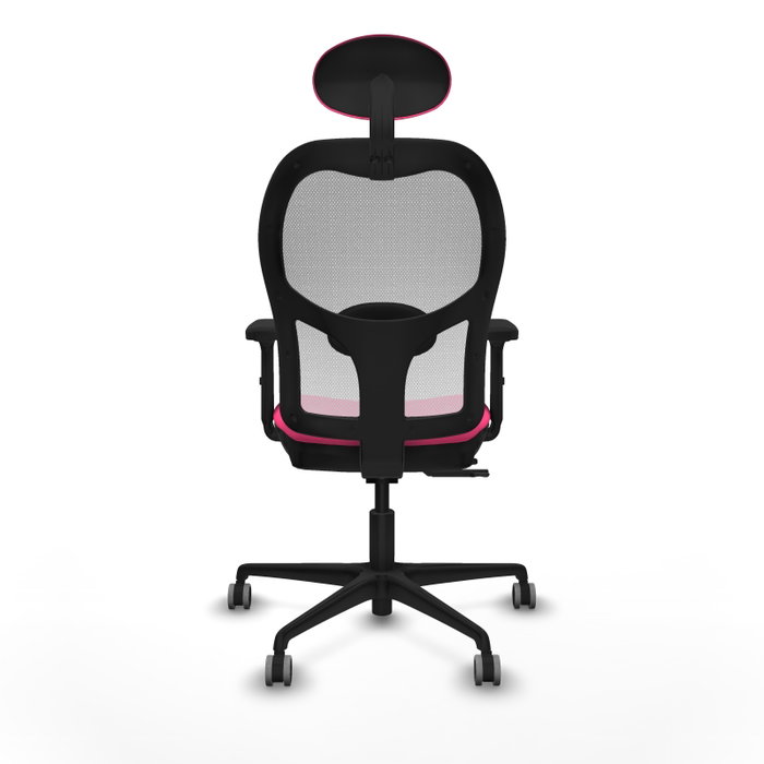 PIQUERAS Y CRESPO Silla de oficina Jorquera Rosa y Blanco con mecanismo Sincro/Traslack PIQUERAS Y CRESPO Silla de oficina Jorquera Rosa y Blanco con mecanismo Sincro/Traslack