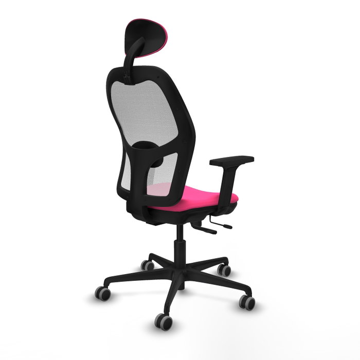 PIQUERAS Y CRESPO Silla de oficina Jorquera Rosa y Blanco con mecanismo Sincro/Traslack PIQUERAS Y CRESPO Silla de oficina Jorquera Rosa y Blanco con mecanismo Sincro/Traslack