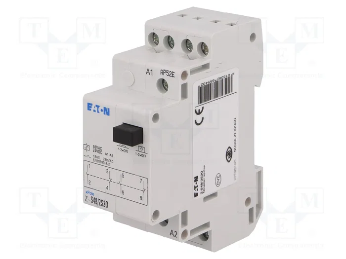 EATON ELECTRIC Z-S48/2S2O Relé de instalación biestable NC x2 + NA x2 EATON ELECTRIC Z-S48/2S2O Relé de instalación biestable NC x2 + NA x2