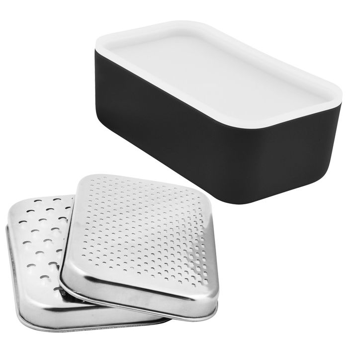 Day Rallador 2 Cortes con Caja de Acero Inoxidable Medidas 18x10 cm