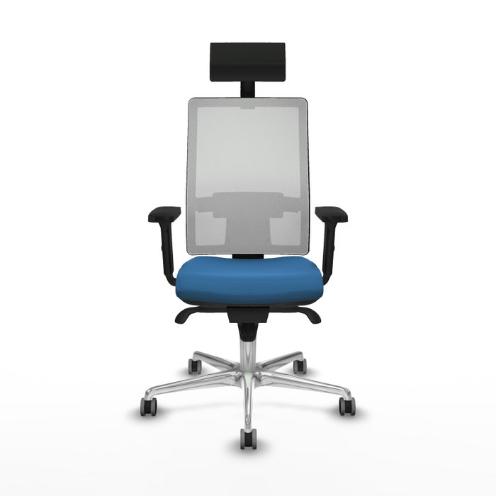 PIQUERAS Y CRESPO Silla de oficina Horna con mecanismo Sincro, Azul claro y Blanco PIQUERAS Y CRESPO Silla de oficina Horna con mecanismo Sincro, Azul claro y Blanco
