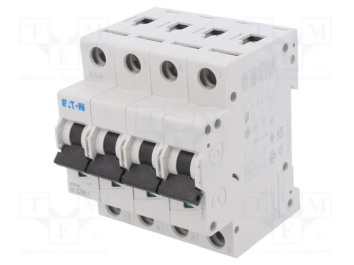 EATON ELECTRIC FAZ-C16/4 Interruptor magnetotérmico 4 polos 16A 15kA EATON ELECTRIC FAZ-C16/4 Interruptor magnetotérmico 4 polos 16A 15kA