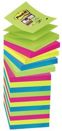 Notas Adhesivas Post-It 90H Z Notes 76X76 (R330) Super Sticky Colores Surtidos Pack De 16 (14+2)