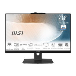 MSI Modern AM242P 1M-1498ES Ordenador Todo en Uno con pantalla IPS 23.8" Full HD, Intel Core i7-150U, 16 GB DDR5, SSD 512 GB NVMe, WiFi 6E, teclado y ratón inalámbricos, Sin SO