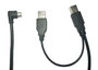 MicroConnect Cable Divisor USB 2.0 A Macho a USB A + Mini USB para Tableta Wacom, 3 Metros, Carga y Datos, Negro