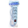 Homelux Base Múltiple con Interruptor 4 Tomas y Cable 1.5m