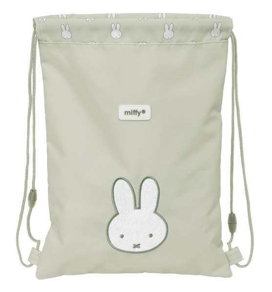Bolsa Mochila con Cuerdas Miffy Niebla Gris 26 x 34 x 1 cm