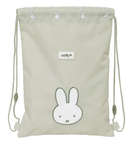 Bolsa Mochila con Cuerdas Miffy Niebla Gris 26 x 34 x 1 cm