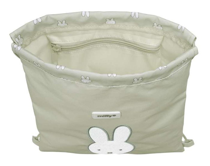 Bolsa Mochila con Cuerdas Miffy Niebla Gris 26 x 34 x 1 cm