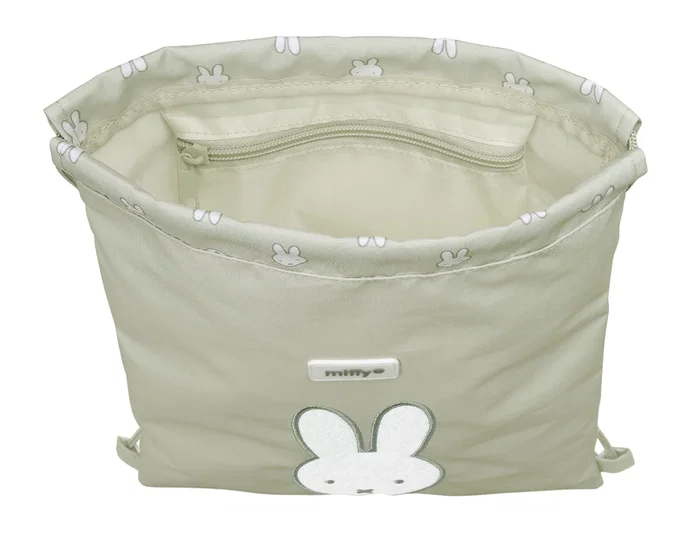 Safta Saco Plano Junior Miffy Niebla/Menta Reciclado y Repelente al Agua Safta Saco Plano Junior Miffy Niebla/Menta Reciclado y Repelente al Agua