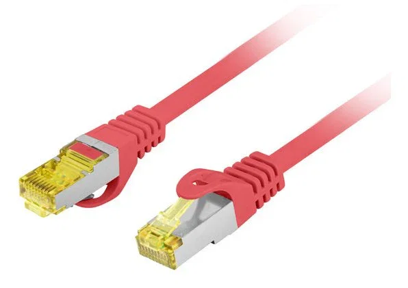 Lanberg PCF6A-10CU-0150-R Cable de Red Patchcord RJ45 Cat6a S/FTP (S-STP) LSZH Cobre 1.5m Rojo