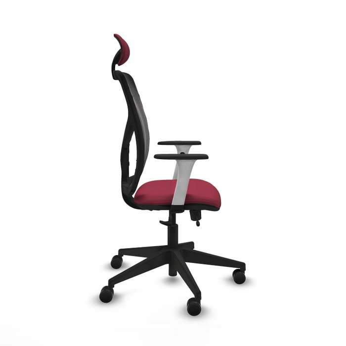 PIQUERAS Y CRESPO Silla de oficina Motilla con mecanismo Sincro/Traslack, Granate y Negro PIQUERAS Y CRESPO Silla de oficina Motilla con mecanismo Sincro/Traslack, Granate y Negro