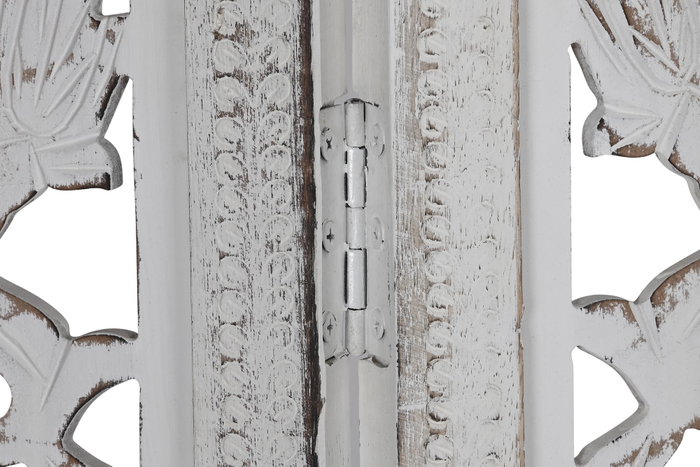 DKD Home Decor Biombo Indio Blanco 2 x 180 x 150 cm Mango MDF DKD Home Decor Biombo Indio Blanco 2 x 180 x 150 cm Mango MDF