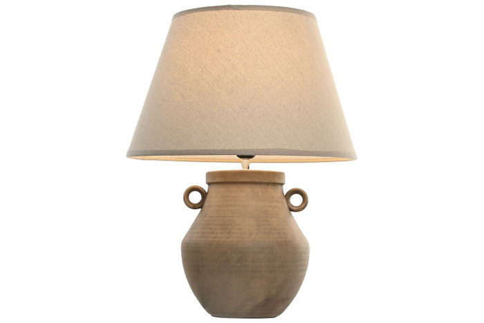 DKD Home Decor Set de 2 Pantallas de Lino Beige 40x40x25 cm E27 DKD Home Decor Set de 2 Pantallas de Lino Beige 40x40x25 cm E27