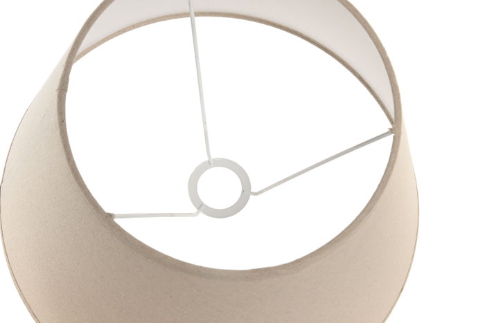 DKD Home Decor Set de 2 Pantallas de Lino Beige 40x40x25 cm E27