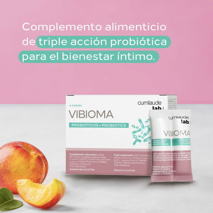 Cumlaude Lab VIBIOMA Probióticos Melocotón 14 Sobres Cumlaude Lab VIBIOMA Probióticos Melocotón 14 Sobres