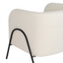 Ixia Sillón Blanco Tejido-Metal para Salón